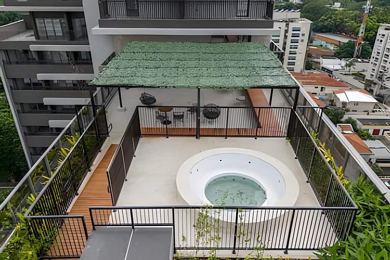 1205 | Ap no Brooklin! Academia e sala de jogos.