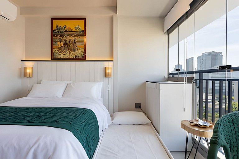 1204 | Ap no Brooklin! Academia e sala de jogos.