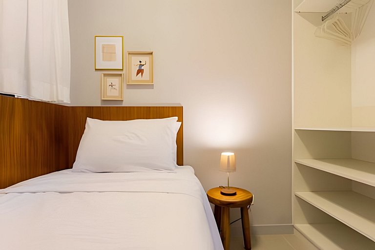 143 | Apê 2 quartos na Vila Mariana, Vaga/Academia